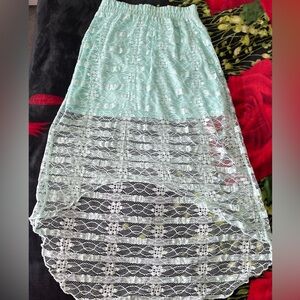 No boundaries women’s turquoise skirt
